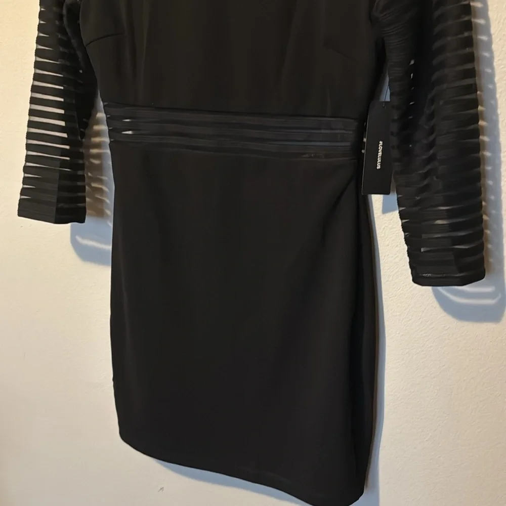 Lulu’s NWT Little Black Dress 3/4 Sleeve Women Small Classy Elegant Bachelorette